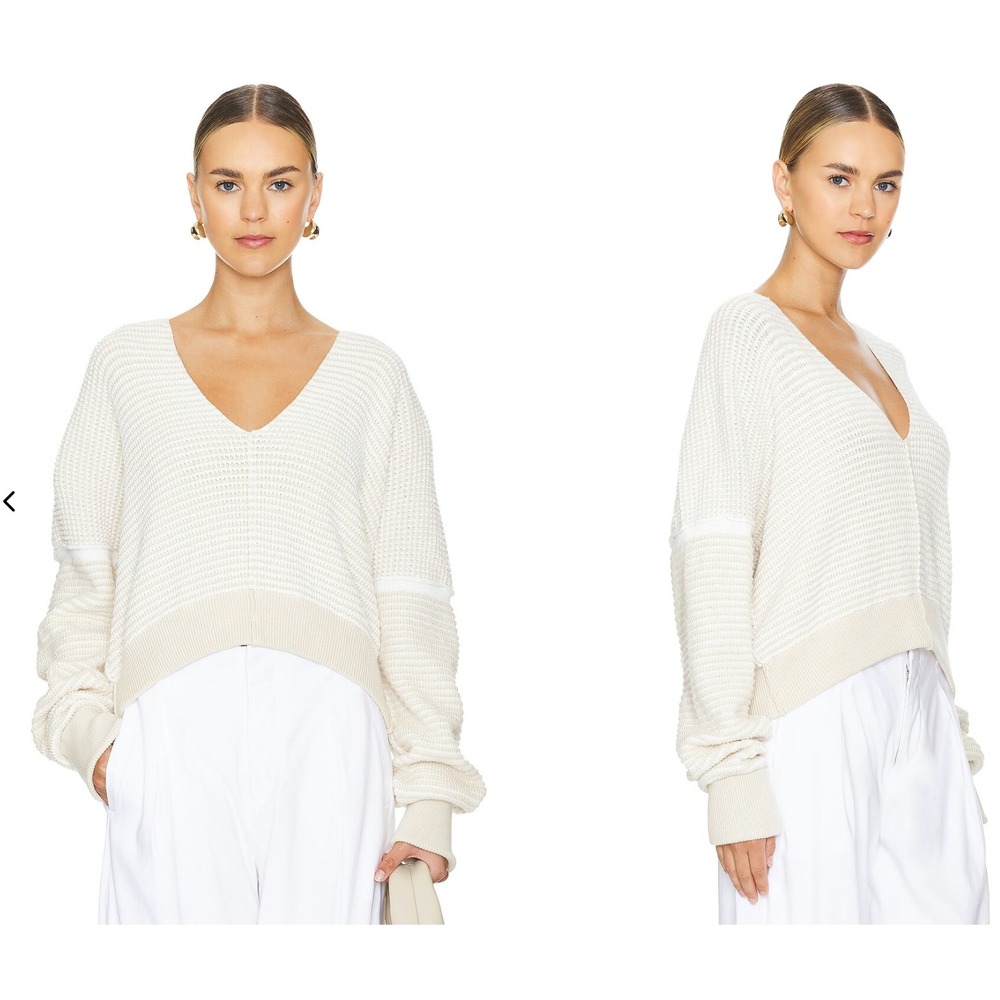 Free People We The Free Into You Pullover Oatmilk Sweater  Women's Size XS